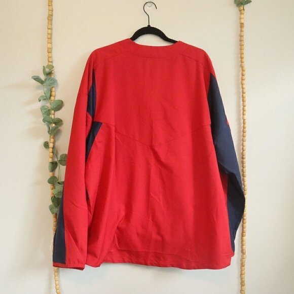 NWT Nike Angels Pullover Vneck Jacket Red Size XL - Picture 7 of 10
